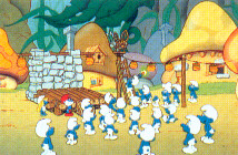 Die Schl�mpfe bereiten ein Fest vor.