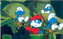 Die Schl�mpfe haben einen Schatz gefunden.